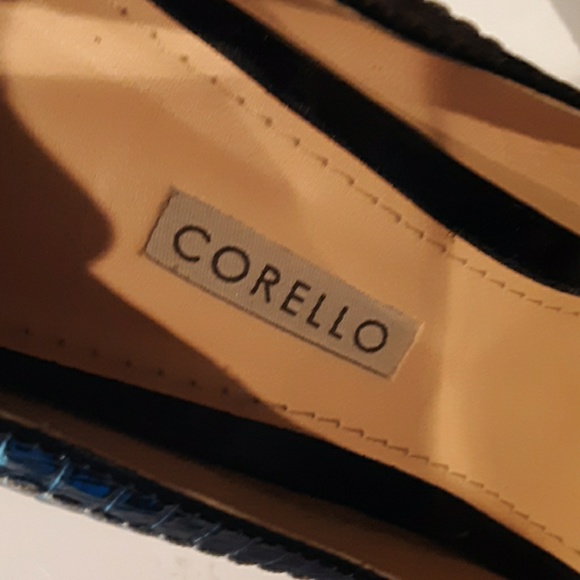 Corello black leather croco print heels - Picture 7 of 8